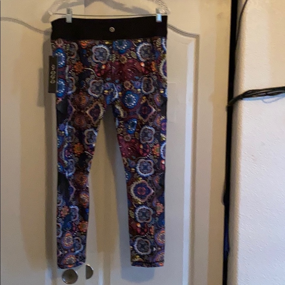 NWT stretch pants yoga pants brightly colored